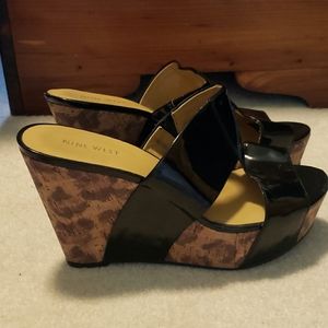 Nine West Cork Cheetah Platforms